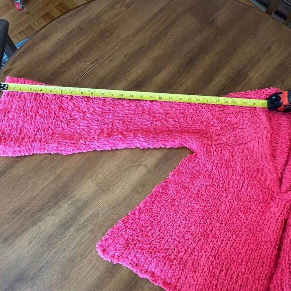 Free People Sand Dune Bell Sleeve Cotton Blend V-neck Sweater - Picture 11 of 12